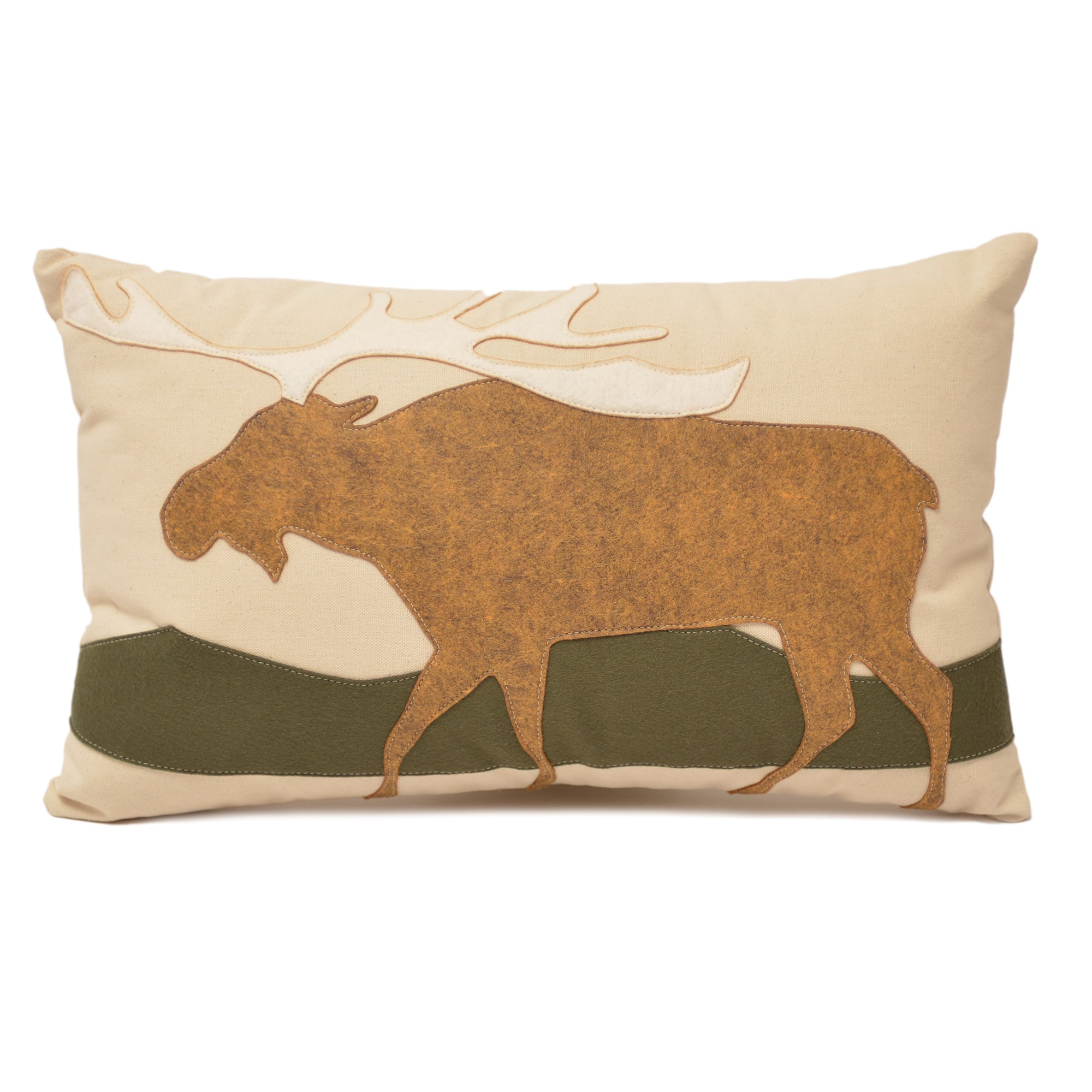 14X21" Moose Lumbar Pillow