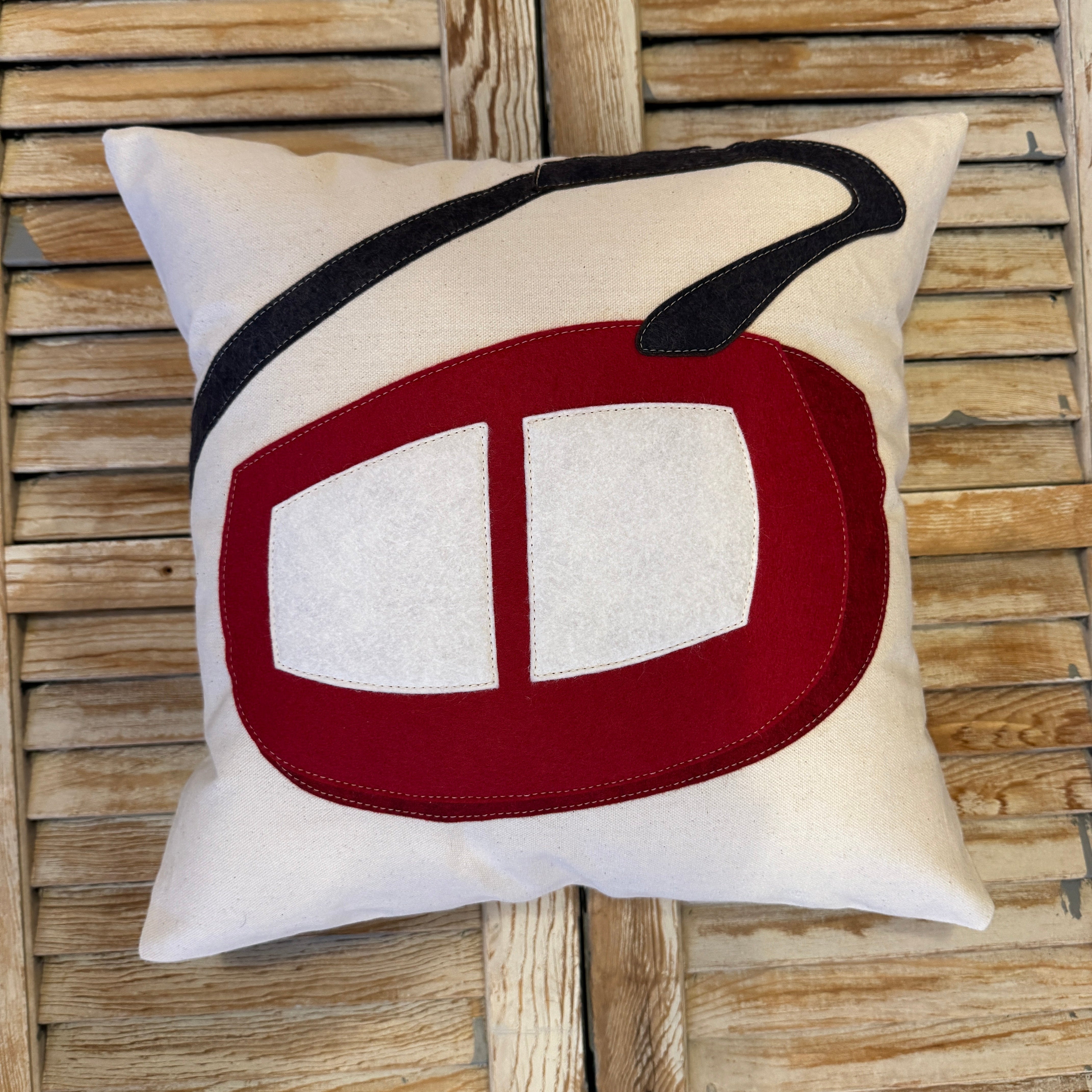 18" Red Gondola Pillow