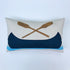 CANOE WITH CROSSED OARS 14X21