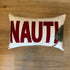 14x21" NAUTI lumbar pillow with holiday tree buoy