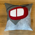 21" Ski Gondola on mountains pillow - Grey edition