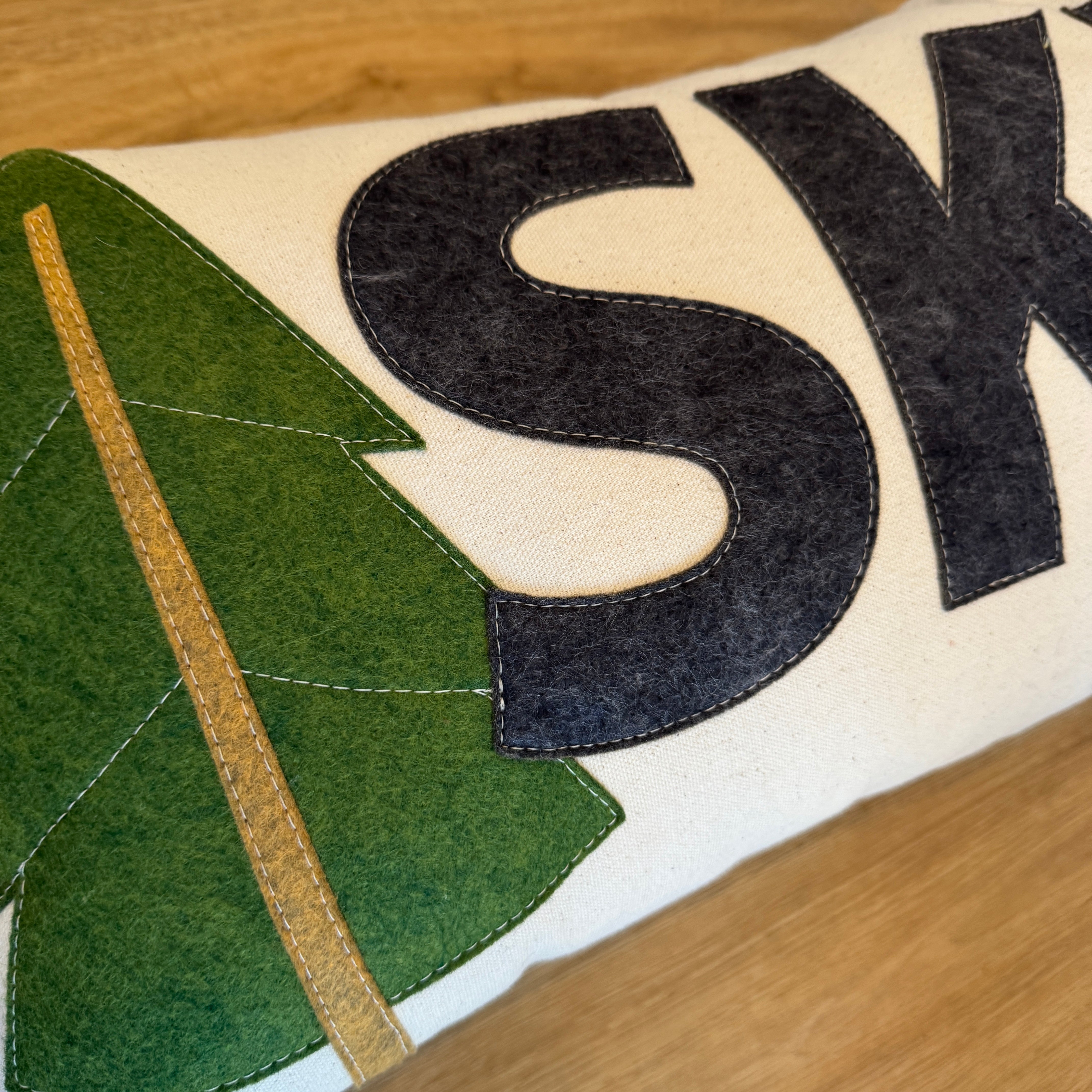 14x21" SKI with alpine tree